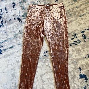 Anthro Sabina Musayev velvet joggers